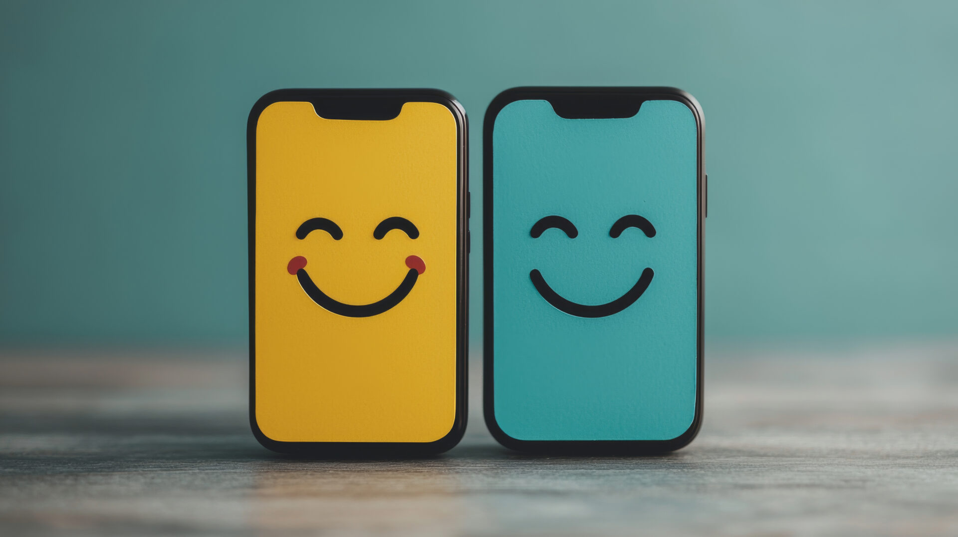Smiling face icons in vibrant colors on smartphones represent customer feedback and engagement. These cheerful designs evoke positive emotions and enhance user experience Smiling face icons in vibrant colors on smartphones represent customer feedback and engagement. These cheerful designs evoke positive emotions and enhance user experience.
